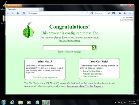Przeglądarka internetowa Tor Browser