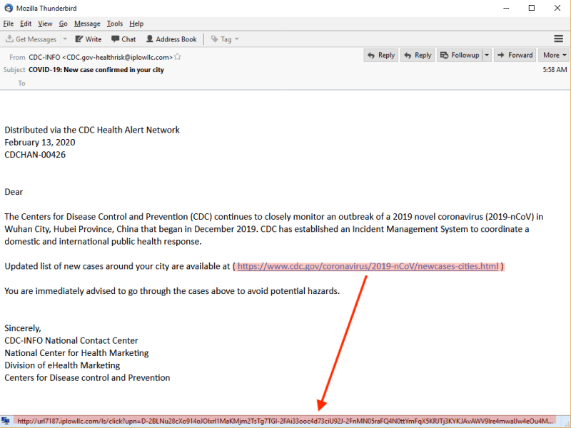 Przykład phishingu, https://purplesec.us